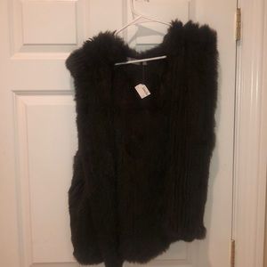 NEIMAN MARCUS REAL FUR VEST never been worn!